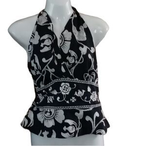 Bandolino floral halter top 10p